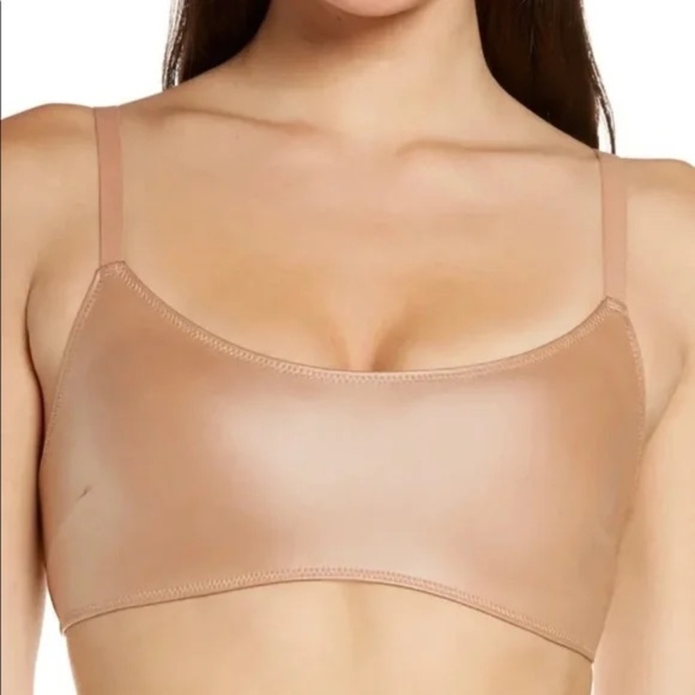 SKIMS Ochre Wet Jersey Scoop Bralette Sz. S​